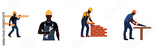 Construction Workers Building