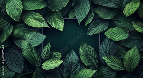 Lush Green Leaves Creating a Natural Layer in a Serene Setting During Daytime.