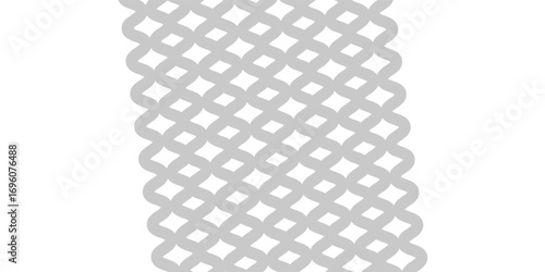 Black chrome Steel Grating seamless structure. Mesh geometric isolated on white background. Vector illustration. EPS 10.