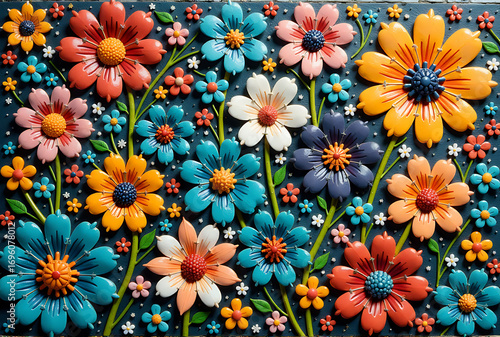 seamless pattern with flowers
