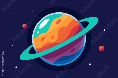 Sci Fi Planet Illustration