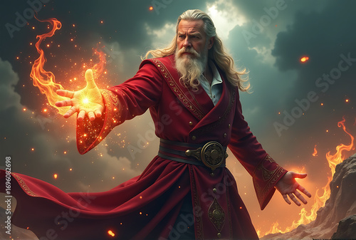 fire man wizard
