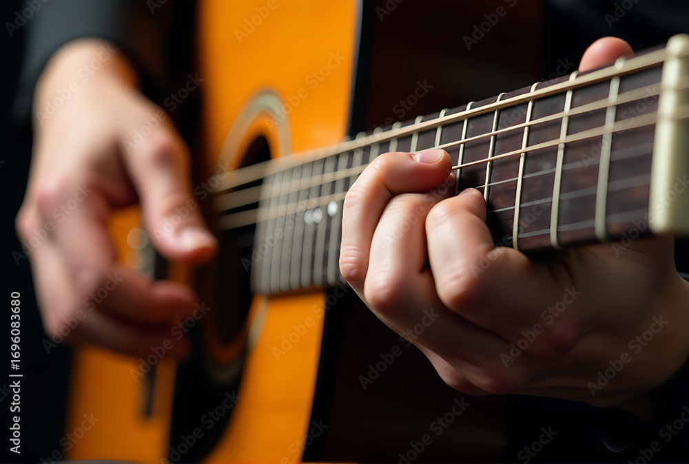 Fototapeta premium close up of a guitar