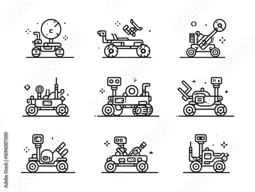 Mars rover high-tech space exploration design