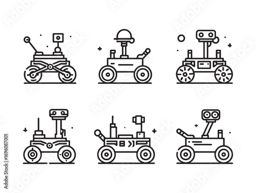 Mars rover extraterrestrial terrain research vehicle
