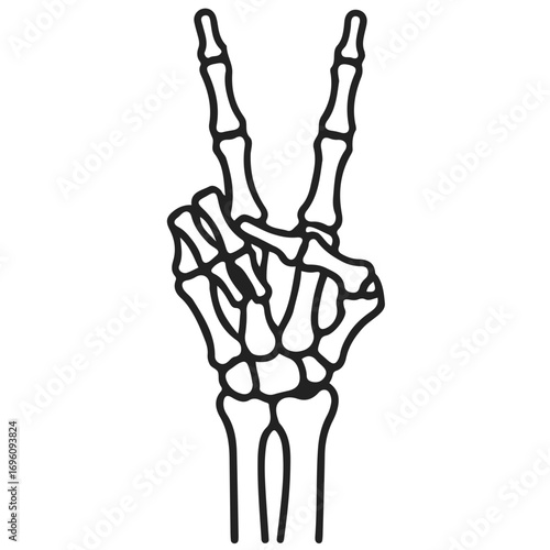 human hand vector illustration peace