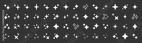 Artificial intelligence icons set. Generative Ai logo. Star symbol. Generate icon. AI stars icon. Vector illustration.