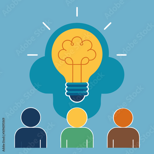 Team collaboration sparks innovative ideas and creative thinking