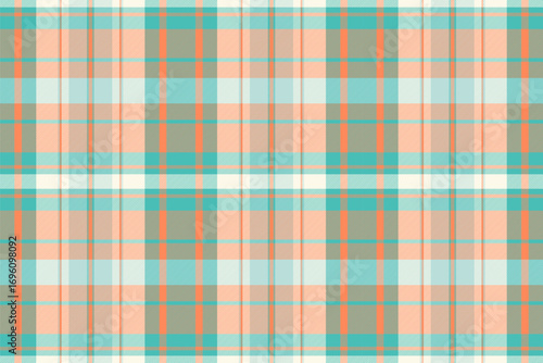 Classic plaid pattern with cool, calming tones. Textile design for fashion, interiors, or digital projects. Evokes comfort, tradition, and timeless style.