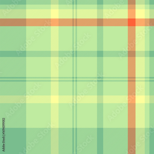 Stage tartan check textile, november pattern seamless background. Swatch texture vector plaid fabric in green and yellow colors.