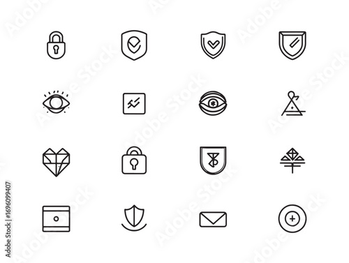 Safe vault security digital illustration concept