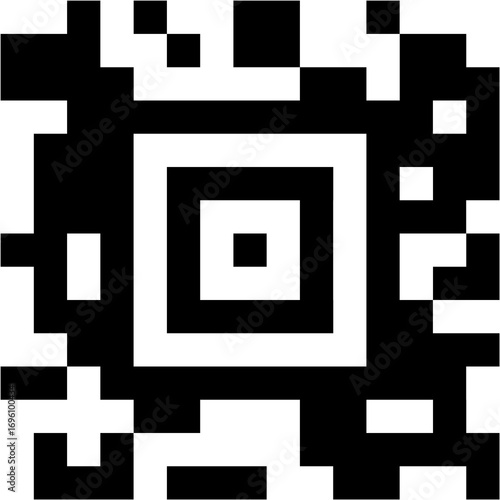 Tableau sur toile Código QR Aztec