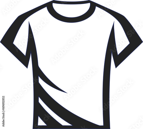 Classic men’s T-shirt outline vector design, perfect for streetwear branding, boutique promotions, casual clothing ads, and online fashion stores.
