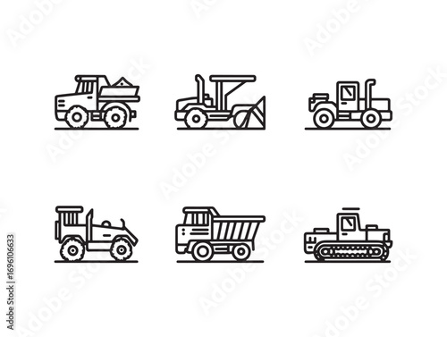 Snowplow Heavy Machinery Construction Snow Removal Icon