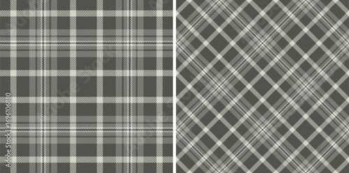 Elegant plaid patterns in neutral tones, perfect for textiles, backgrounds, or festive designs. Seamless, versatile, classic, and highquality.
