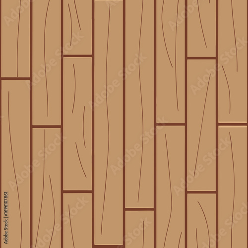 Seamless wood flooring pattern with natural grain and warm brown color tones design