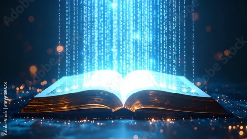 Open book digital code streaming