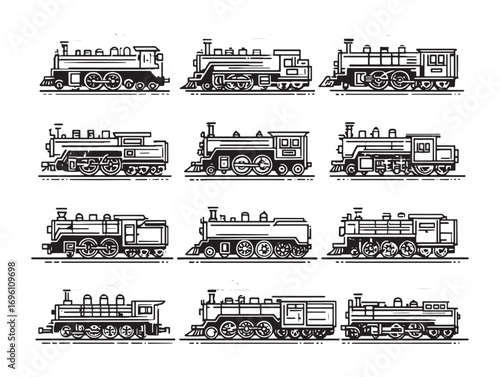 Steam locomotive modern industrial transport design