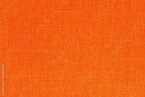 Obraz na płótnie Orange fabric cloth texture background, seamless pattern of natural textile.