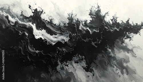 Abstract grayscale paint textures