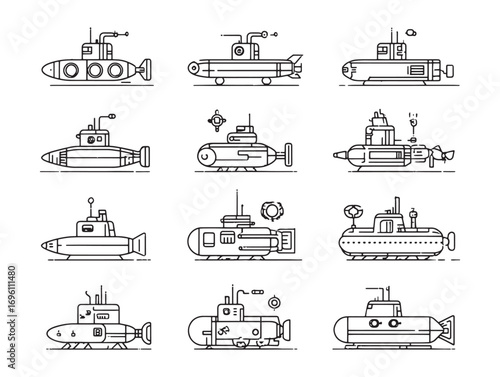 Submarine deep ocean exploration underwater vehicle