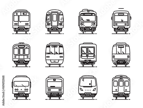 Subway train public transportation rapid network