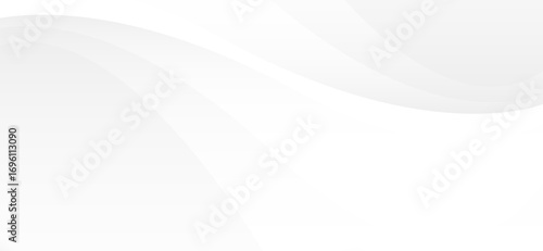 Abstract white background with soft, flowing curves and subtle gradients.