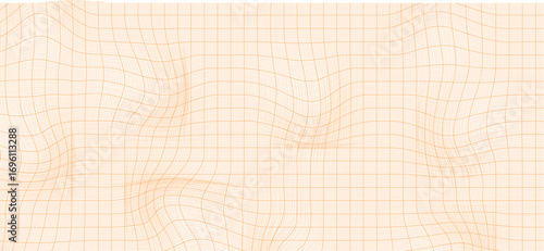 Distorted grid pattern with subtle undulations, creating a textured, abstract surface.