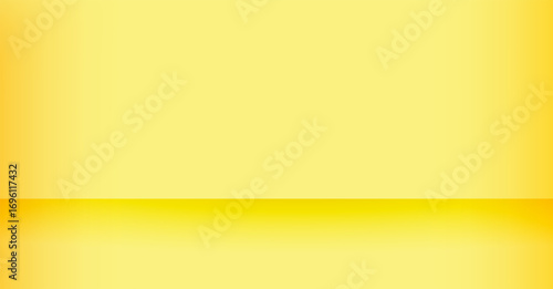 A gradient background with a smooth transition from a lighter yellow at the top to a slightly darker yellow at the bottom, creating a sense of depth.