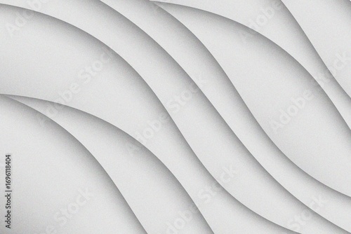 Vector gray line background curve element with white space for text and message design, overlapping layers,