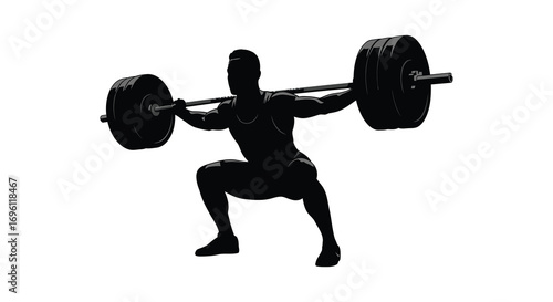 a strong man lifting heavy weights in gym