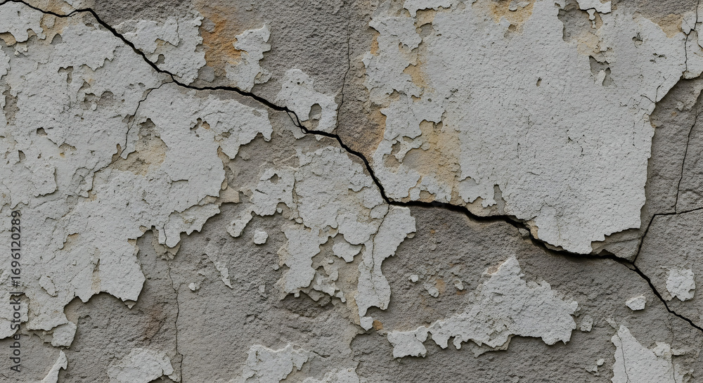 Obraz premium cracked peeling paint wall texture background