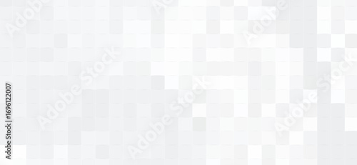 Abstract pixelated background with varying shades of white and gray creating a textured, mosaic-like pattern.