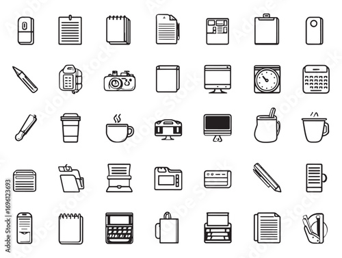 Whiteboard teaching equipment clean vector icon
