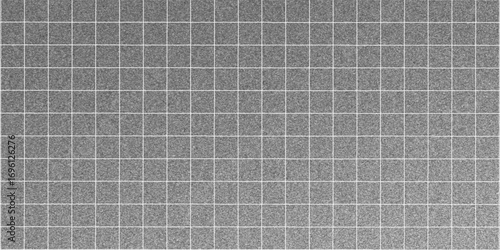 Seamless checkered texture. Journal planer page with dotted grid. Simple square graph paper texture. Retro bullet notebook background. Repeated school math sheet wallpaper. Vector workbook template