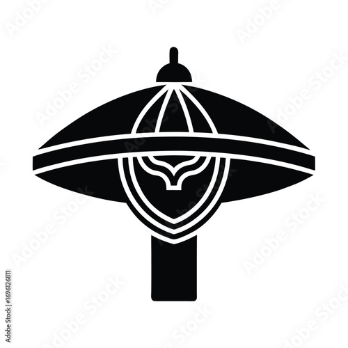 Traditional Chinese Opera Hat Icon