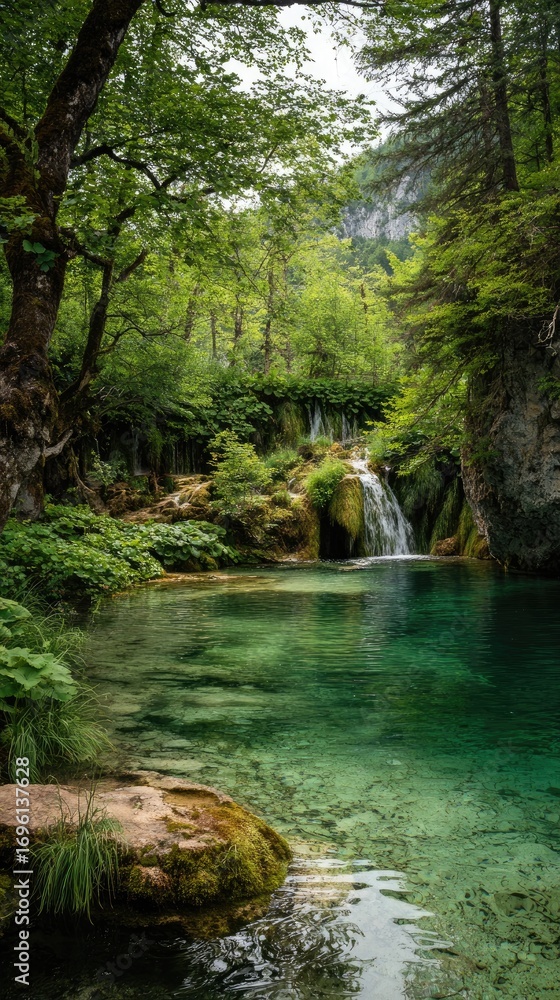 Fototapeta premium Tranquil forest pool