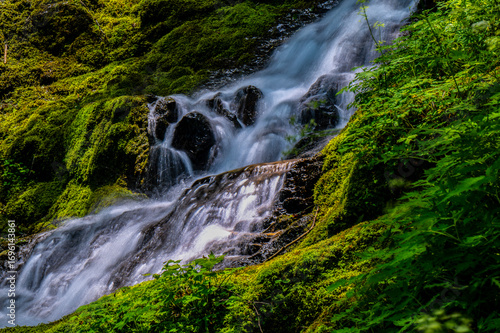 waterfall in the mountains