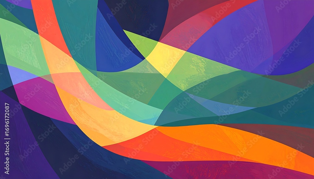 Obraz premium Abstract vibrant color waves