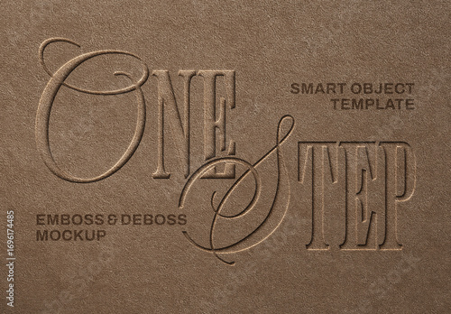Embossing & Debossing Leather Mockup