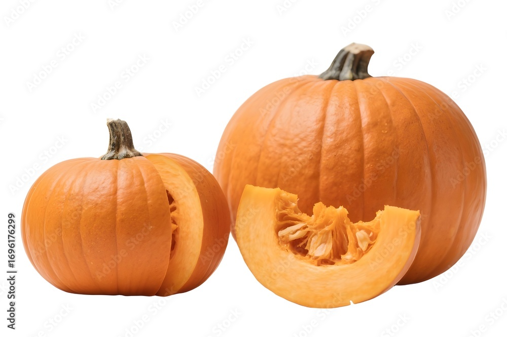 Obraz premium pumpkin for halloween isolated on white background