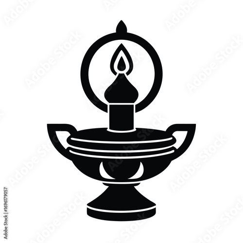 Kuthuvilakku Oil Lamp Icon