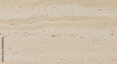 Beige Travertine Stone Texture Full Closeup Natural Surface Patterned Detail