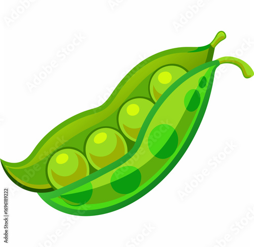Green Peas in a Pod.  Fresh.  Healthy Vegetable