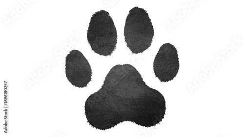 Stylish paw print icon for pet lovers and animal care brands