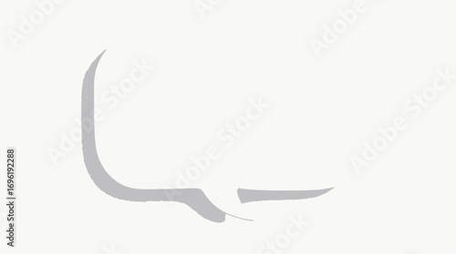 White Empty Speech Bubble on White Background for Communication and Conversation