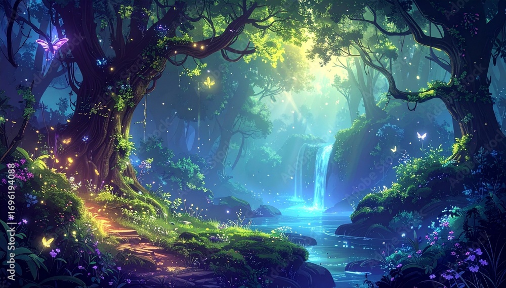 Fototapeta premium Fantasy_Magical Forest