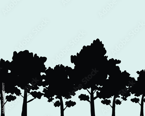Silhouette of trees.eps