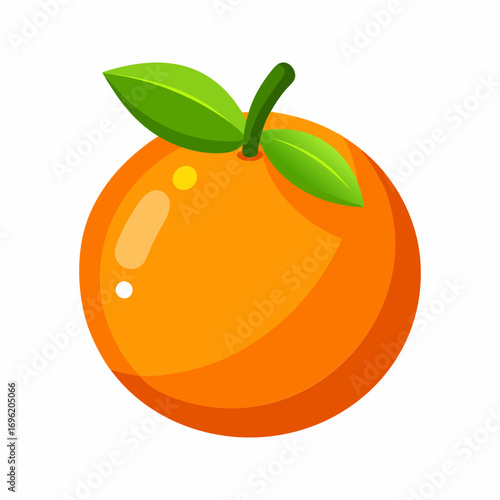 A vibrant and juicy orange fruit.  ripe and ready to eat. This image showcases the deliciousness of this citrus fruit.