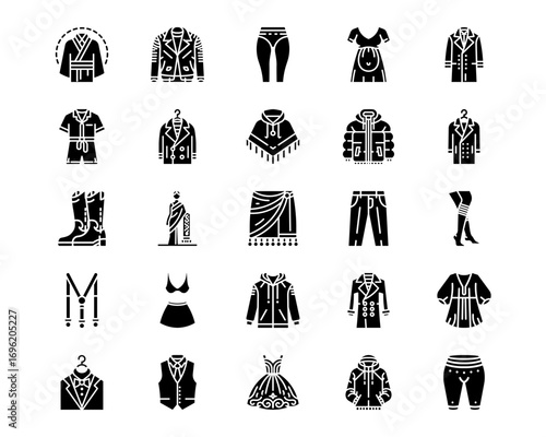 Clothes Line Vector Icons